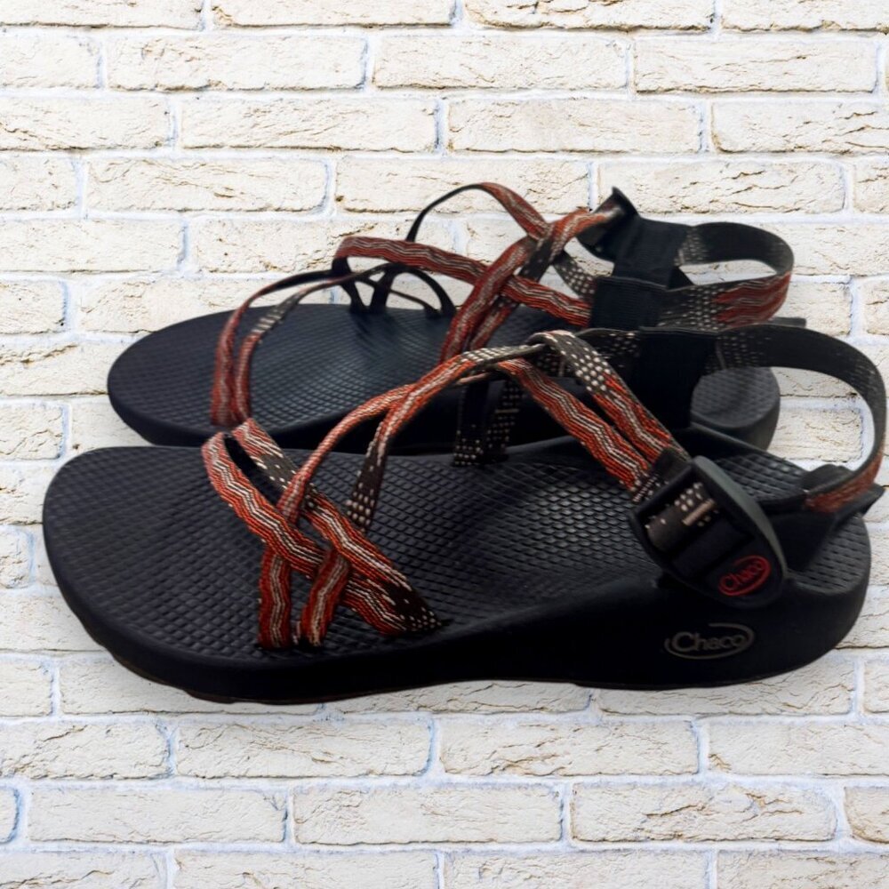 Chaco Womens ZX1 Classic Patriot Dream Sandal Red/Blue Double Strap Size - Picture 2 of 5